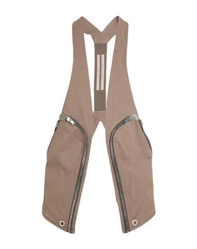 Rick Owens Man Tailored Vest Taupe Size 38 Cotton, Elastane In Multi