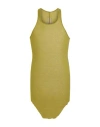 Rick Owens Man Tank Top Lime Green Size L Viscose, Silk