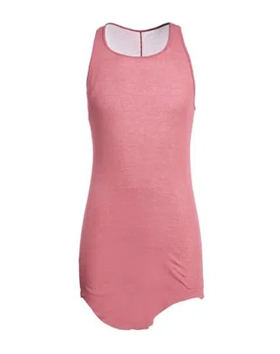 Rick Owens Man Tank Top Antique Rose Size Xl Cotton In Pink