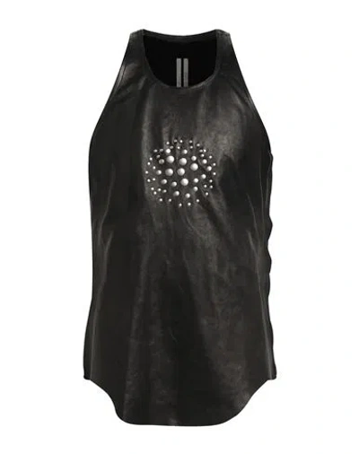 Rick Owens Man Tank Top Black Size 38 Lambskin