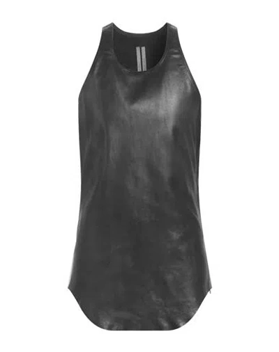 Rick Owens Man Tank Top Black Size 38 Lambskin