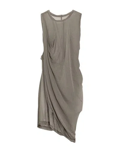 Rick Owens Man Tank Top Brown Size S Viscose In Gray