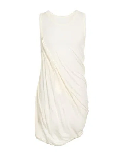 Rick Owens Man Tank Top Cream Size L Cotton In White