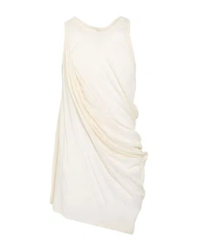 Rick Owens Man Tank Top Cream Size Xs Cotton In Purple