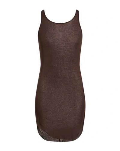 Rick Owens Man Tank Top Dark Brown Size L Cotton In Green