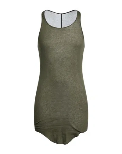 Rick Owens Man Tank Top Dark Green Size L Cotton