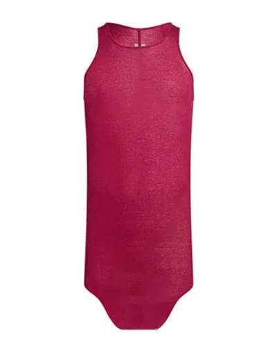 Rick Owens Man Tank Top Garnet Size L Cotton In Red