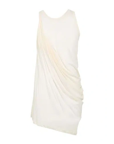 Rick Owens Man Tank Top Ivory Size L Cotton In White