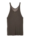 Rick Owens Man Tank Top Lead Size Onesize Virgin Wool In Grey