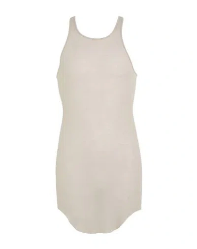 Rick Owens Man Tank Top Light Grey Size M Viscose, Silk In Neutral