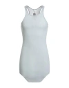 Rick Owens Man Tank Top Sky Blue Size S Viscose, Silk