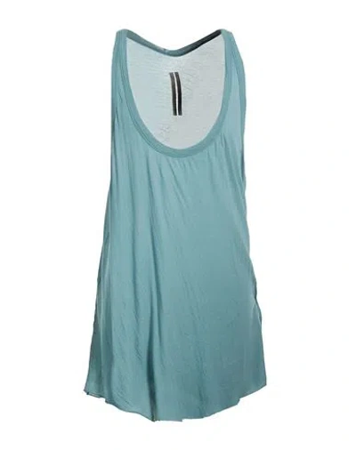 Rick Owens Man Tank Top Slate Blue Size S Cotton