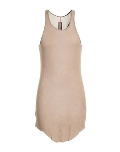 Rick Owens Man Tank Top Taupe Size Xxl Cotton In Nude