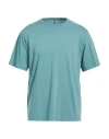 Rick Owens Man T-shirt Deep Teal Size S Cotton In Green