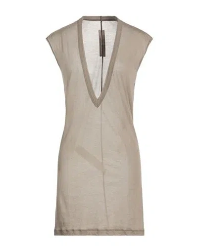 Rick Owens Man T-shirt Grey Size L Cotton In Gray