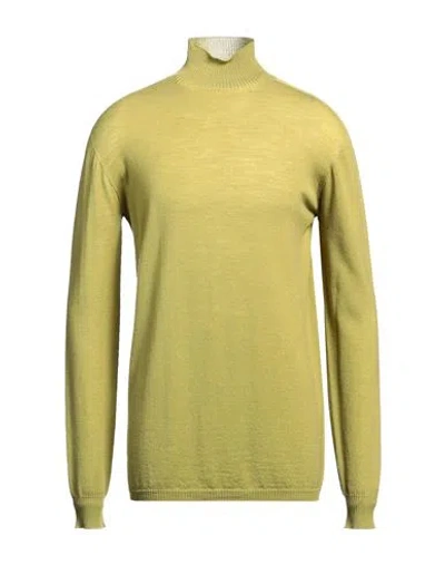 Rick Owens Man Turtleneck Green Size Onesize Virgin Wool