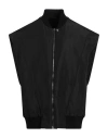 Rick Owens Man Vest Black Size 44 Polyester, Cashmere, Wool In Black