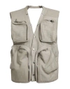 Rick Owens Man Vest Light Grey Size 38 Lambskin In Brown