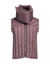 Rick Owens Man Vest Mauve Size 40 Recycled Polyamide, Virgin Wool In Purple