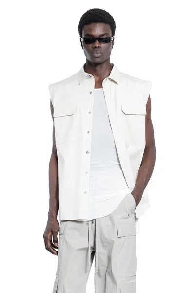 Rick Owens Man White Shirts
