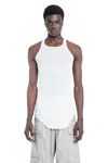 Rick Owens Man White T-shirts & Tank Tops In White