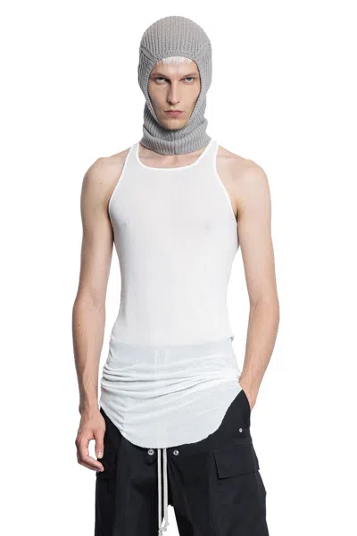 Rick Owens Man White T-shirts & Tank Tops