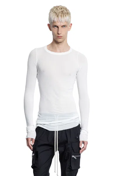 RICK OWENS FOREVER RIB LS T IN VISCOSE SILK RIB JERSEY
