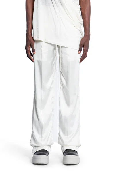 Rick Owens Man White Trousers