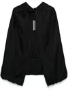Rick Owens Masto Cape In Black