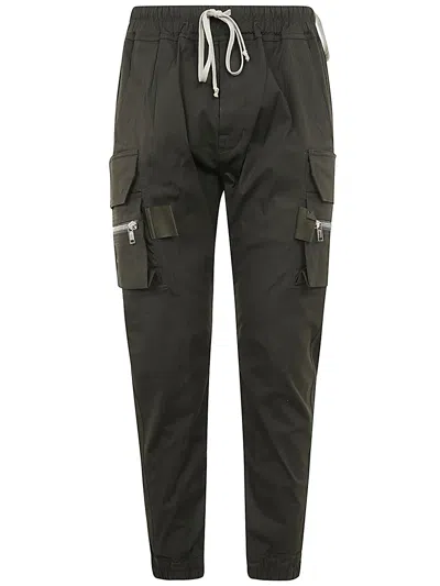 Rick Owens Zip-pockets Tapered-leg Trousers In Black