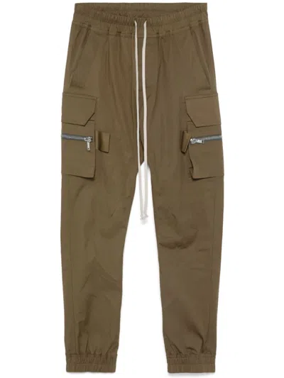 Rick Owens Mastodon Cargo Trousers In Brown