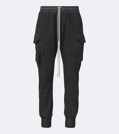 Rick Owens Mastodon Cut Denim Slim Pants In Gray