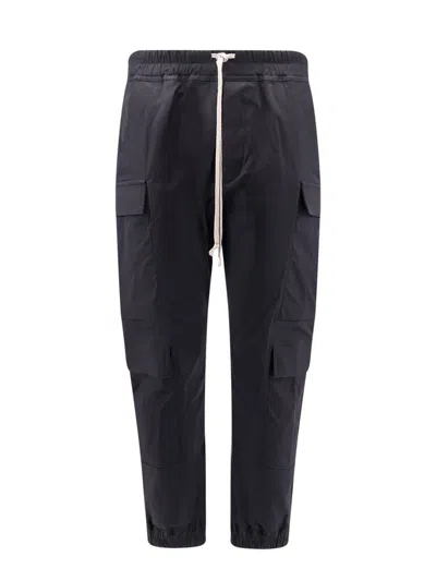 Rick Owens Mastodon Megacargo Drawstring Trousers In Black