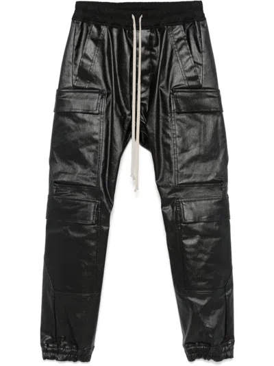 Rick Owens Mastodon Megacargo Jeans In Black