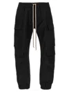Rick Owens Mastodon Megacargo Tapered-leg Trousers In Black