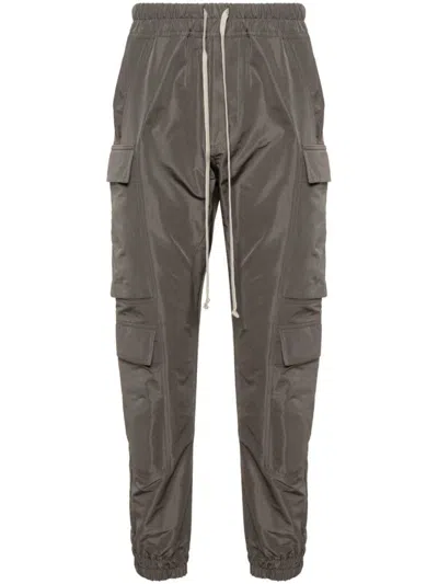 Rick Owens Mastodon Megacargo Tapered Trousers In Brown