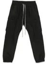 Rick Owens Men Mastodon Megacargo Organic Cotton Trouser In Black