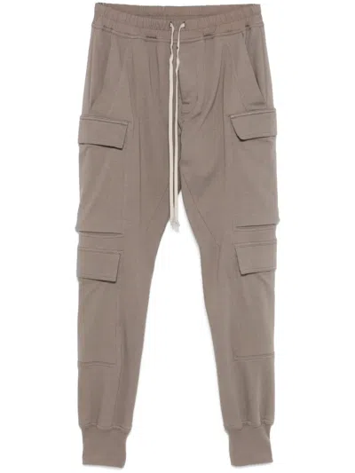 Rick Owens Mastodon Megacargo Trousers In Grey