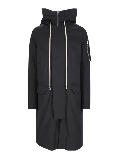 RICK OWENS PARKA - NEGRO