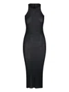 Rick Owens Drkshdw Ribbed Tank Midi Dress In Black