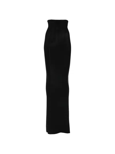Rick Owens Maxi Skirt In Black