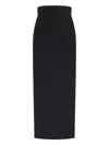 Rick Owens Midi High-waisted Skirt Knee Length In Black