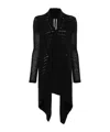 Rick Owens Medium Wrap Cardigan In Black