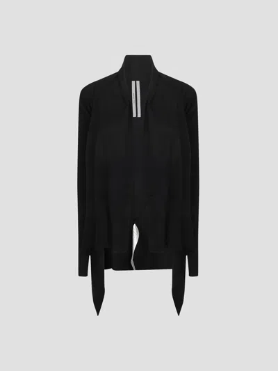Rick Owens Medium Wrap Cardigan In Black