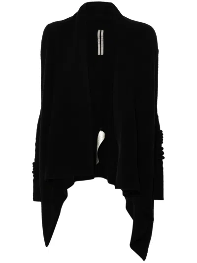 Rick Owens Medium Wrap Cardigan In Black