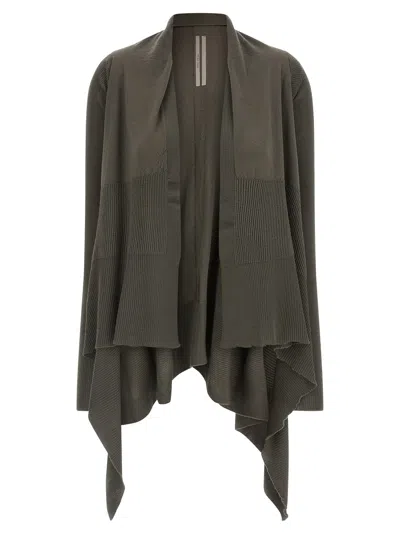 Rick Owens Medium Wrap Cardigan In Brown