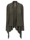 Rick Owens Grey Medium Wrap Cardigan In Gray