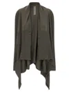 Rick Owens Grey Medium Wrap Cardigan In Green