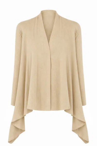 Rick Owens Medium Wrap Cardigan In Neutral