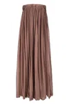 Rick Owens Floor-length Silk Dress With Elasticized Bodice